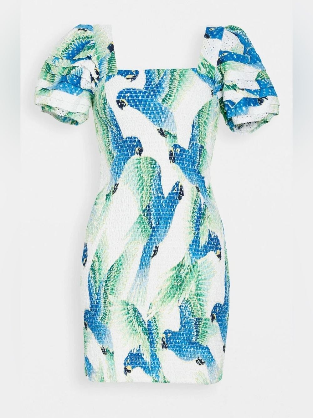 FARM Rio Araras Mini Dress in Parrot Print *Flaw*